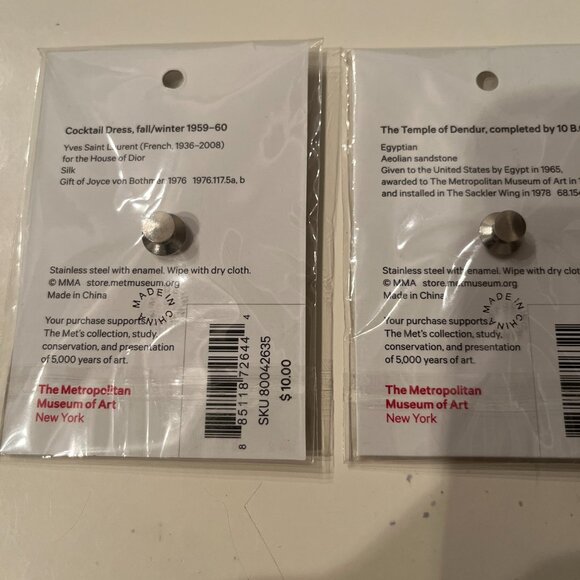 Collectible Pins - Metropolitan Museum of Art‎ Pins and Eraser (new) (h/x) - Picture 8 of 14